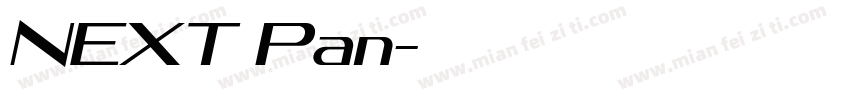 NEXT Pan字体转换